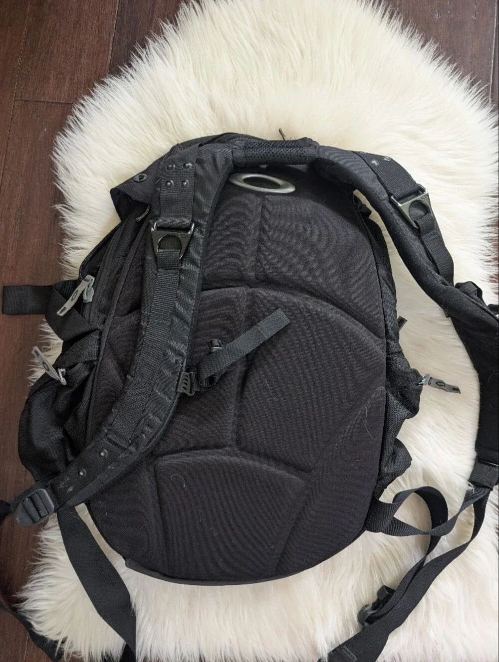 Vintage Y2K Oakley Icon Backpack Black Tactical Utility Laptop Travel Bag